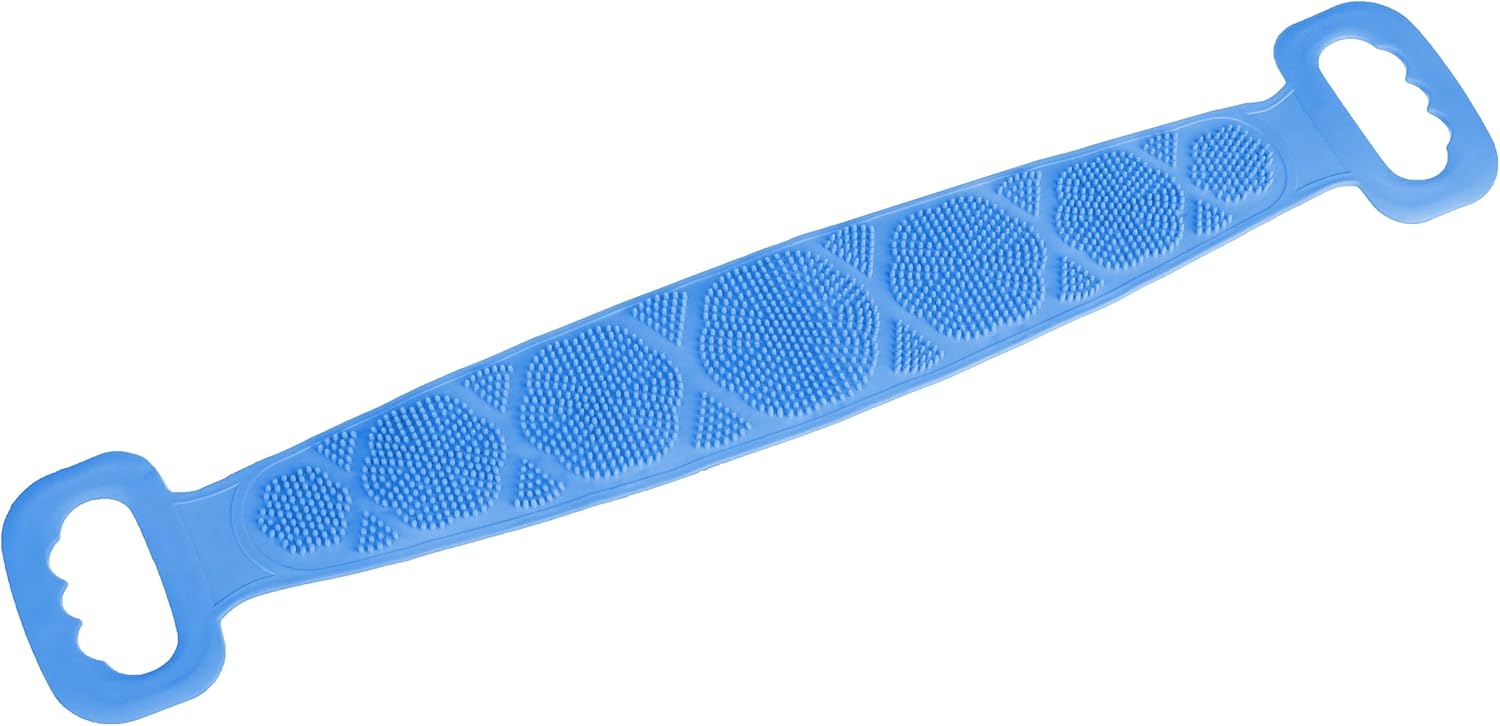 Back Washer for Shower Men and Women - Soft Silicone Bath Towel Scrubber