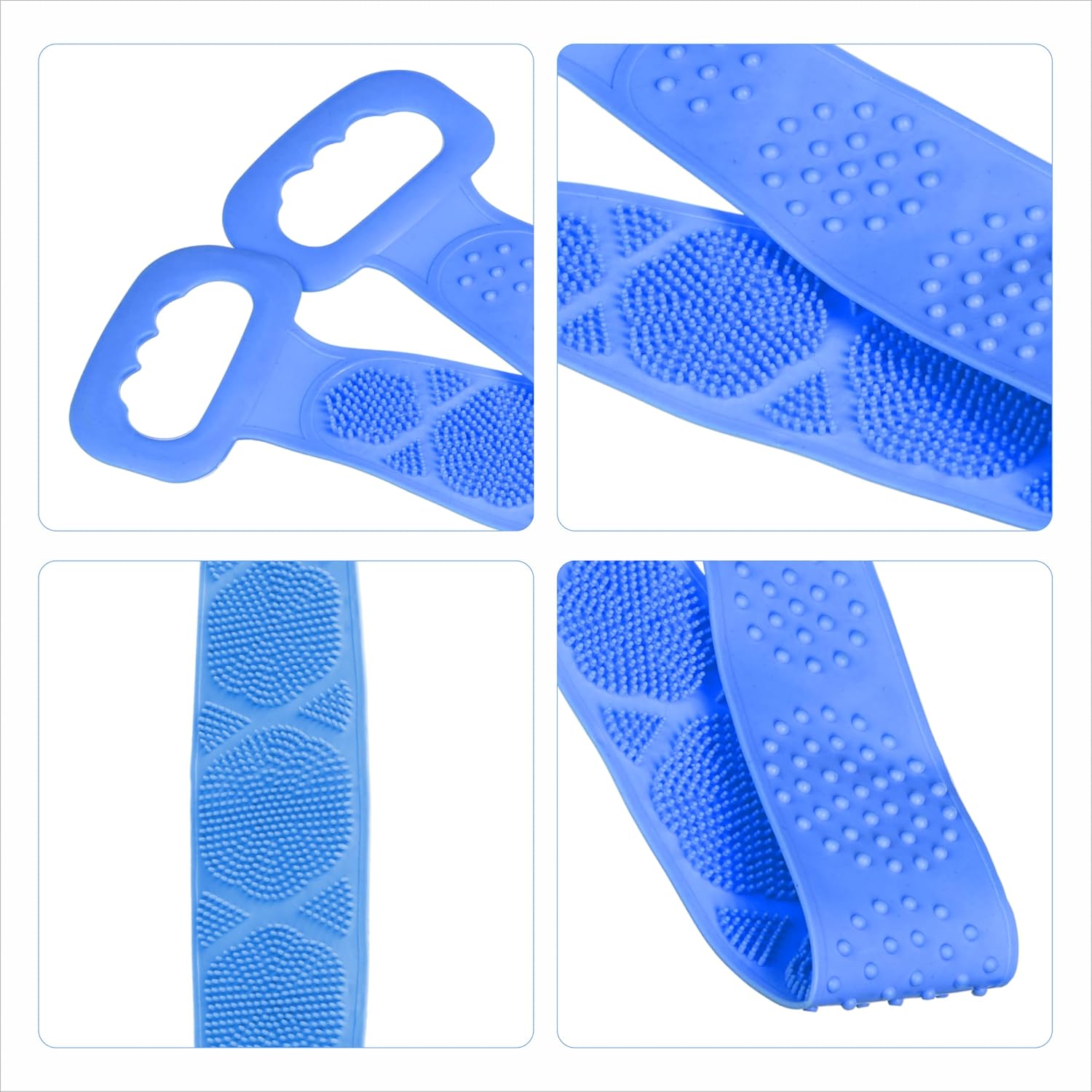 Back Washer for Shower Men and Women - Soft Silicone Bath Towel Scrubber