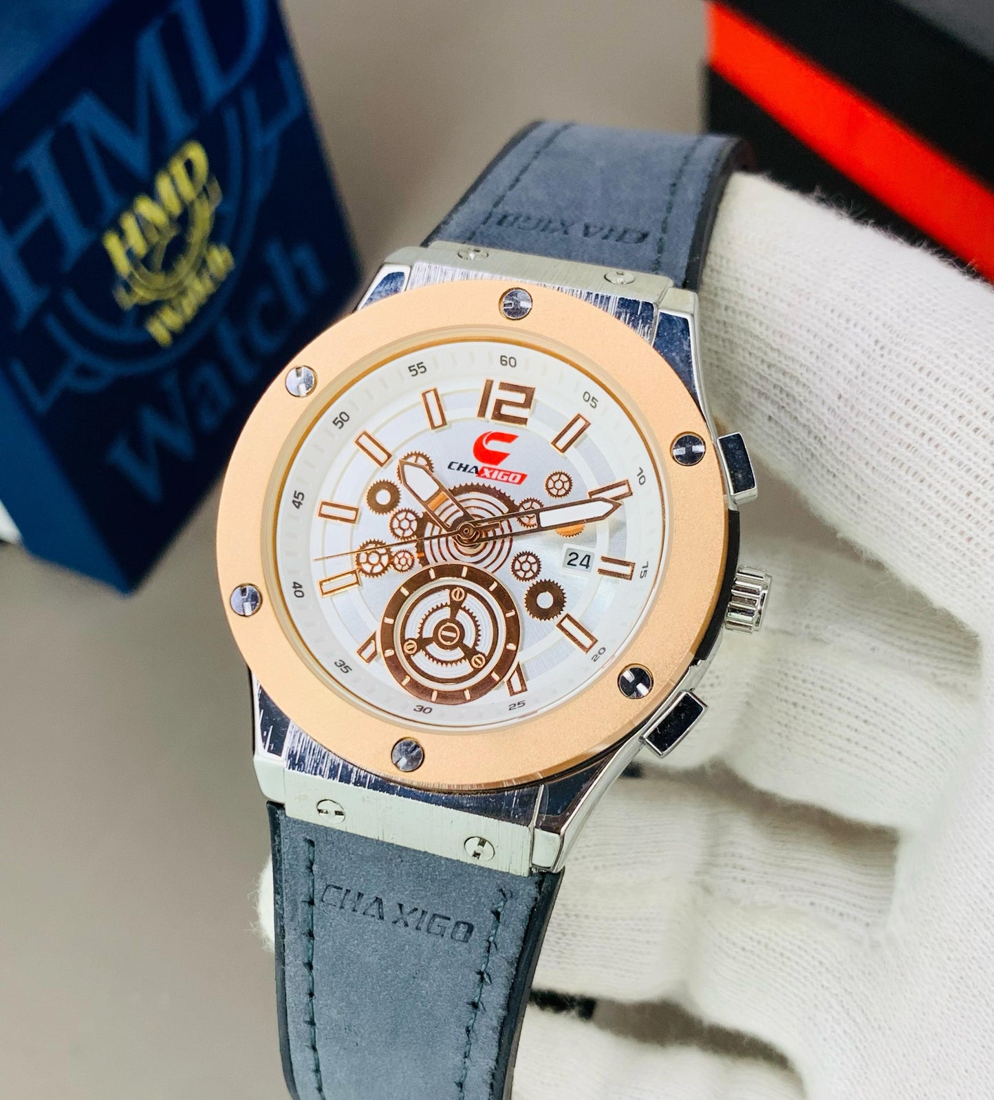 CHAXIGO Elite Men's Leather Watch