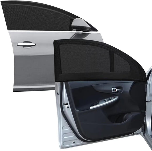 Car Window Sunshade, Breathable Mesh Car Window Screen Streched , for Night Camping, Privacy Shade