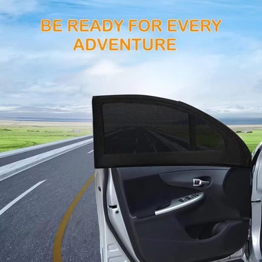 Car Window Sunshade, Breathable Mesh Car Window Screen Streched , for Night Camping, Privacy Shade