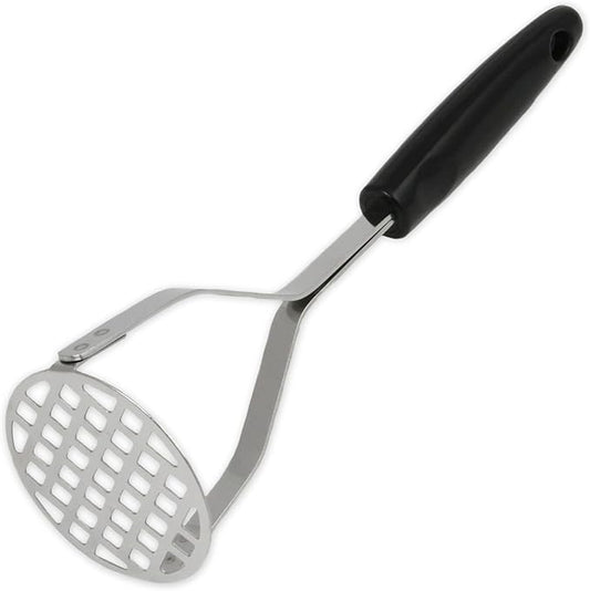 Chef Craft Select Sturdy and Potato Masher, 10.25 inch, Stainless Steel/Black