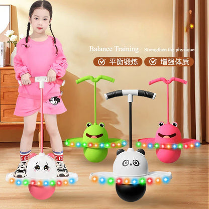 Children's Panda Jumping Ball - Adult Fitness Bouncy Toy for Balance & Fun