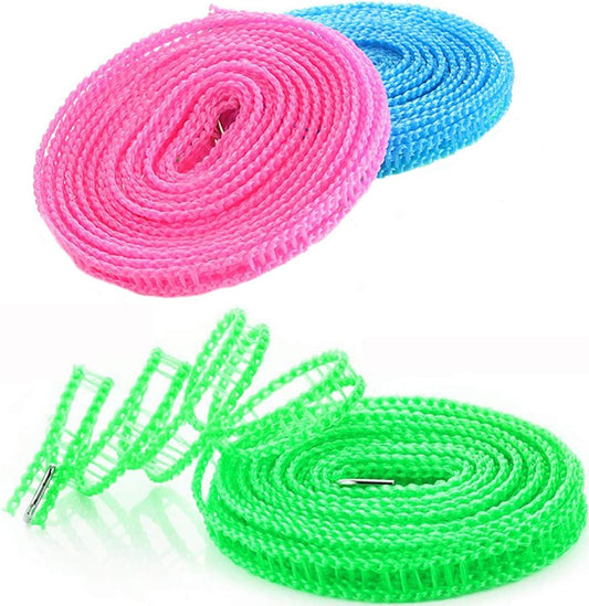 Clothes Drying Rope Portable Windproof 5m Clothesline for Camping Travel, Indoor, Outdoor, Laundry, Clothes Line