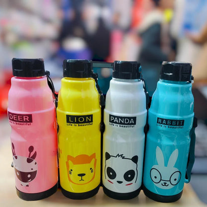 Cute 650ml Panda, Rabbit, Lion & Deer Water Bottle