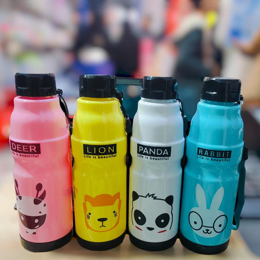 Cute 650ml Panda, Rabbit, Lion & Deer Water Bottle