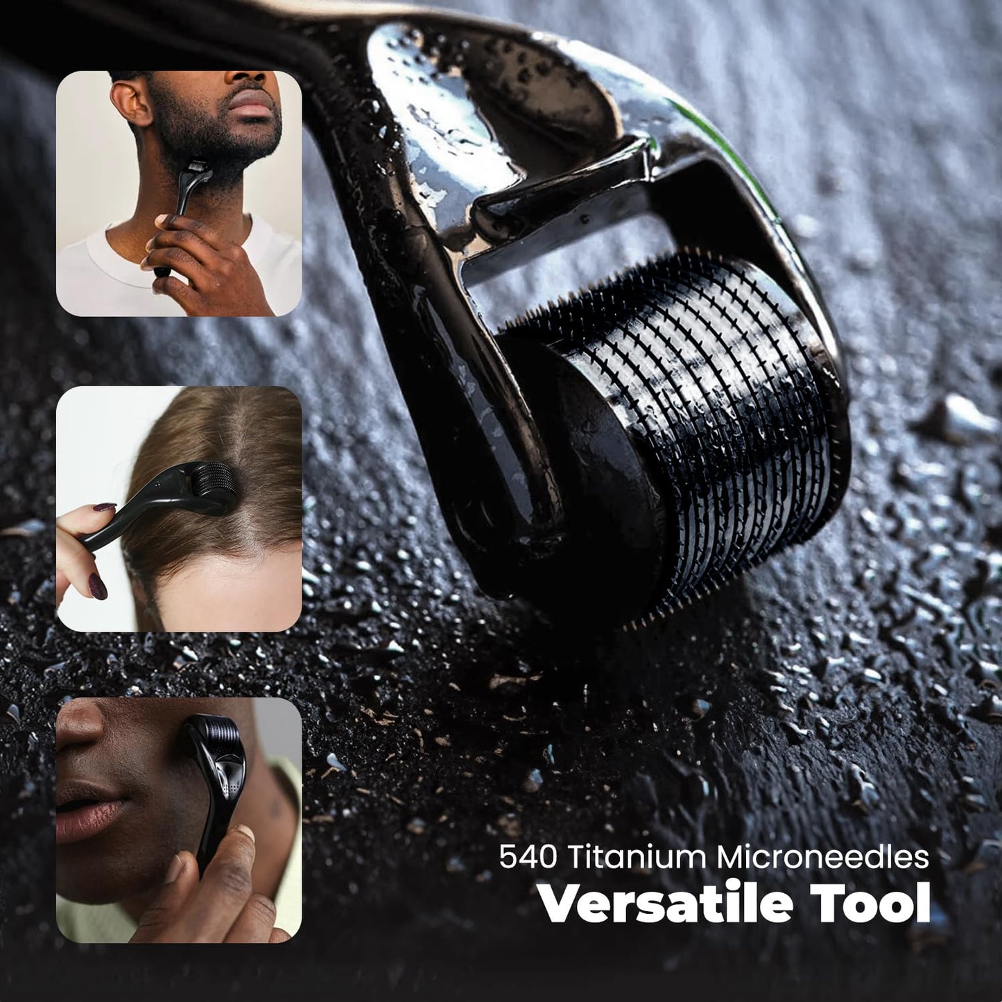 Derma Roller for Skin, Hair & Beard For Men & Women