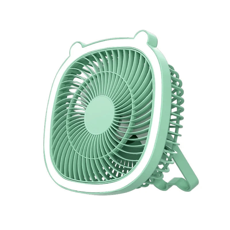 Desktop, Table &  Ceiling Lamp Fan With Light