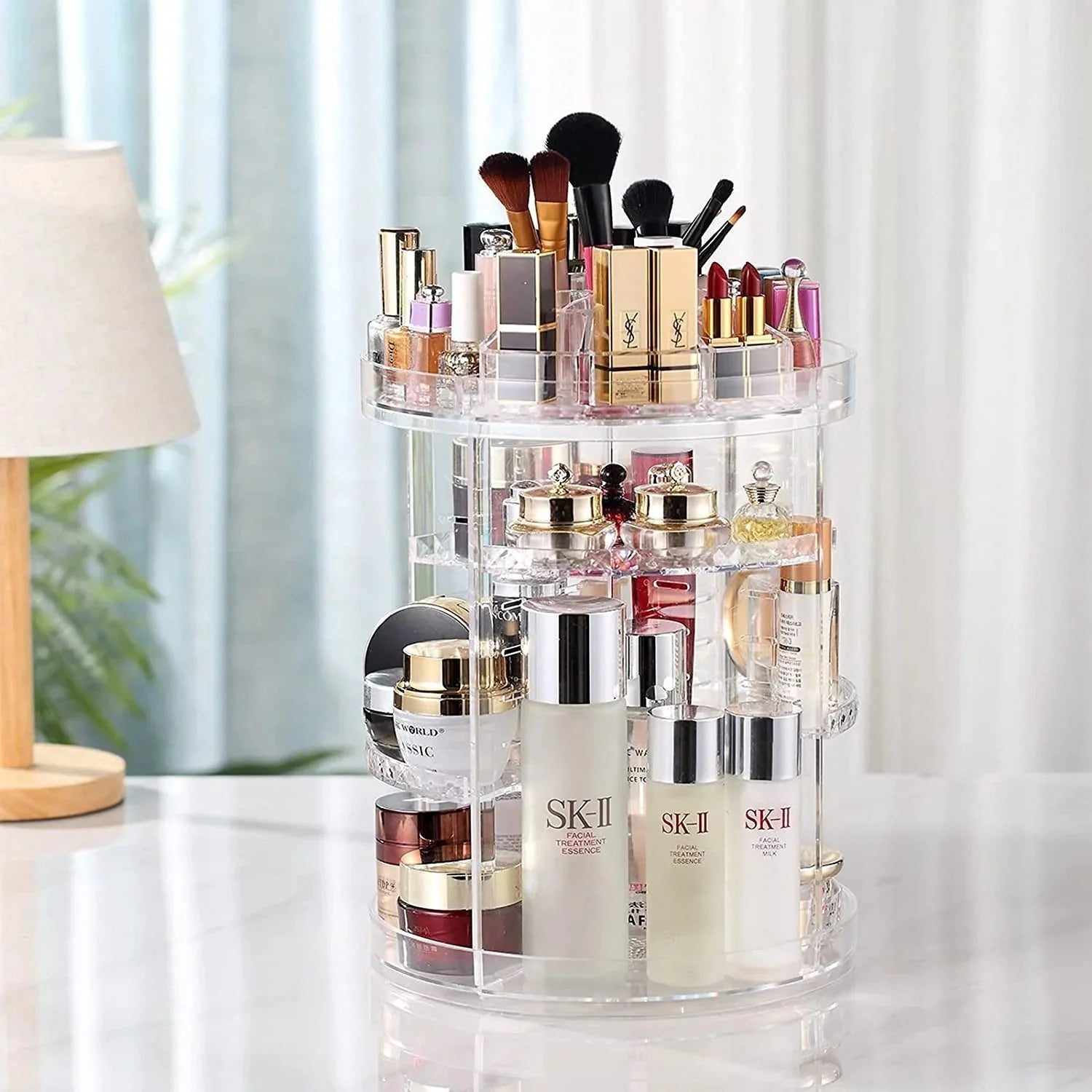 Diamond Makeup Organizer - 360 Degree Rotating