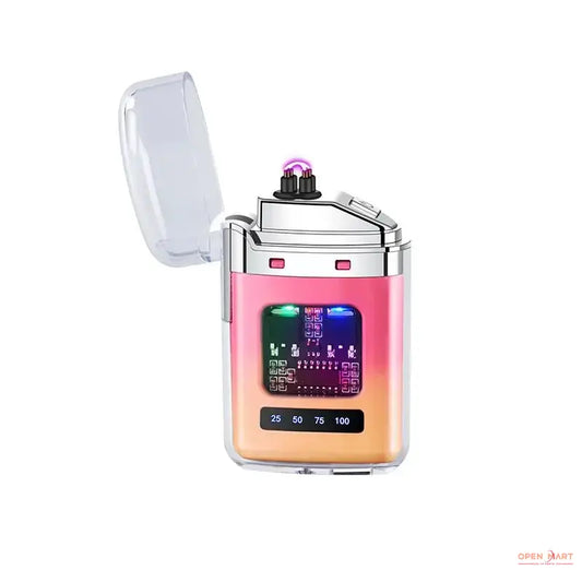 Digital Power Display & LED Colored Cigarette Arc Lighter