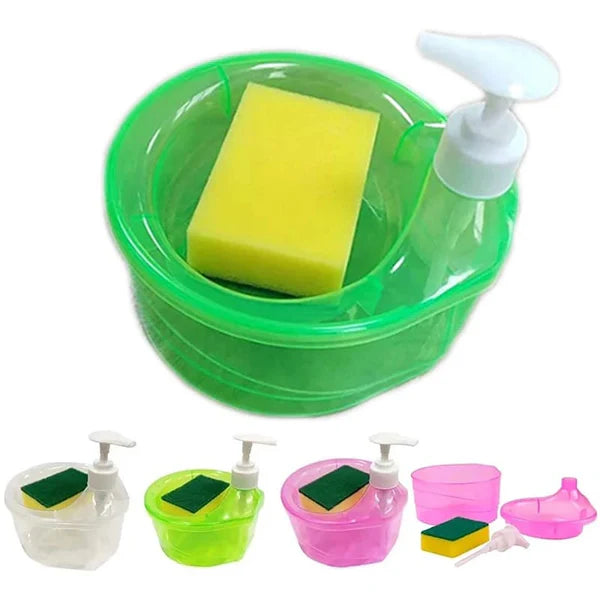 Dish Soap Dispenser and Sponge Holder