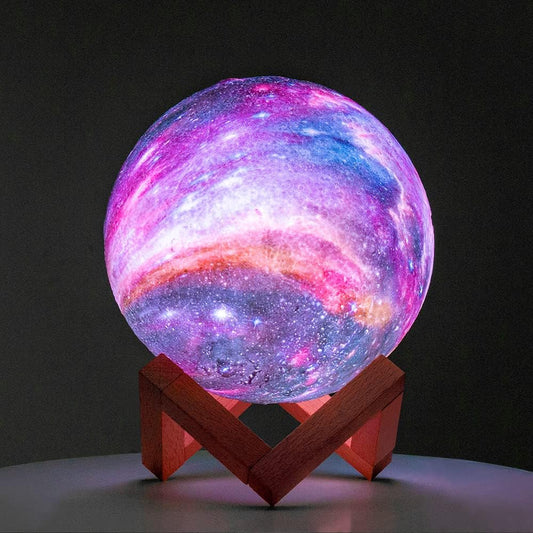 Earth Lamp - 16 Colors LED 3D Print Earth Light with Stand