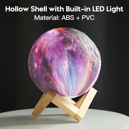 Earth Lamp - 16 Colors LED 3D Print Earth Light with Stand
