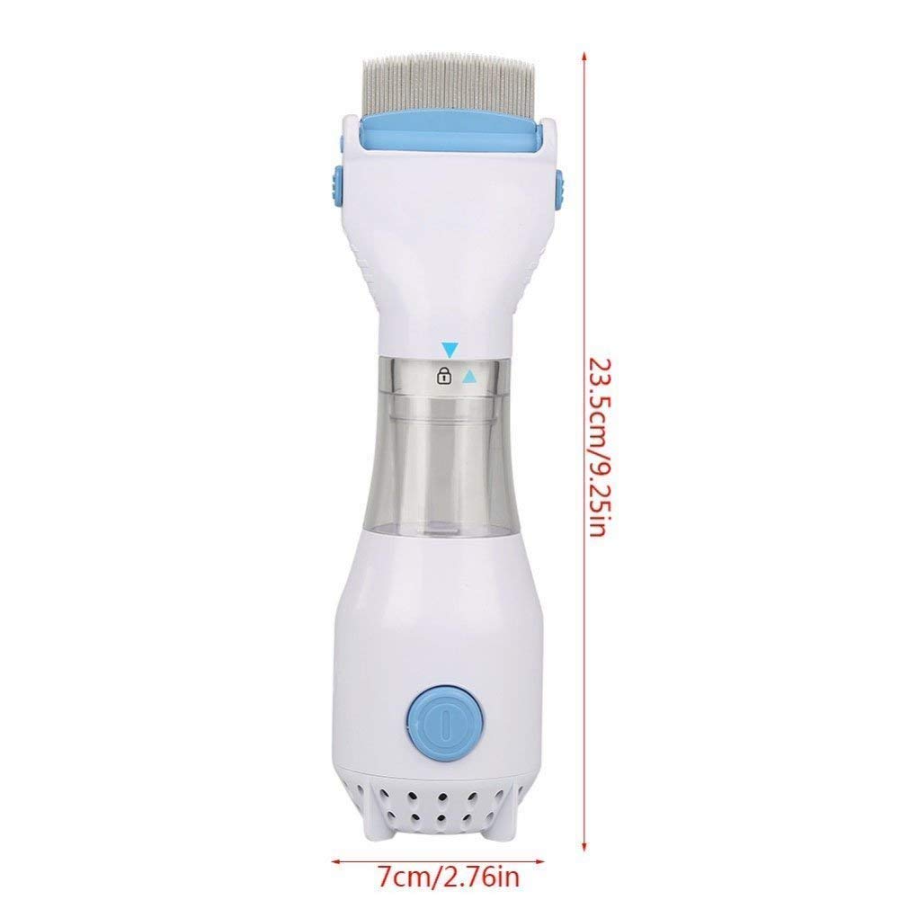 Electric Vacuum Comb for Lice Treatment, Outperforming Combs and Shampoos in Removing Lice and Eggs