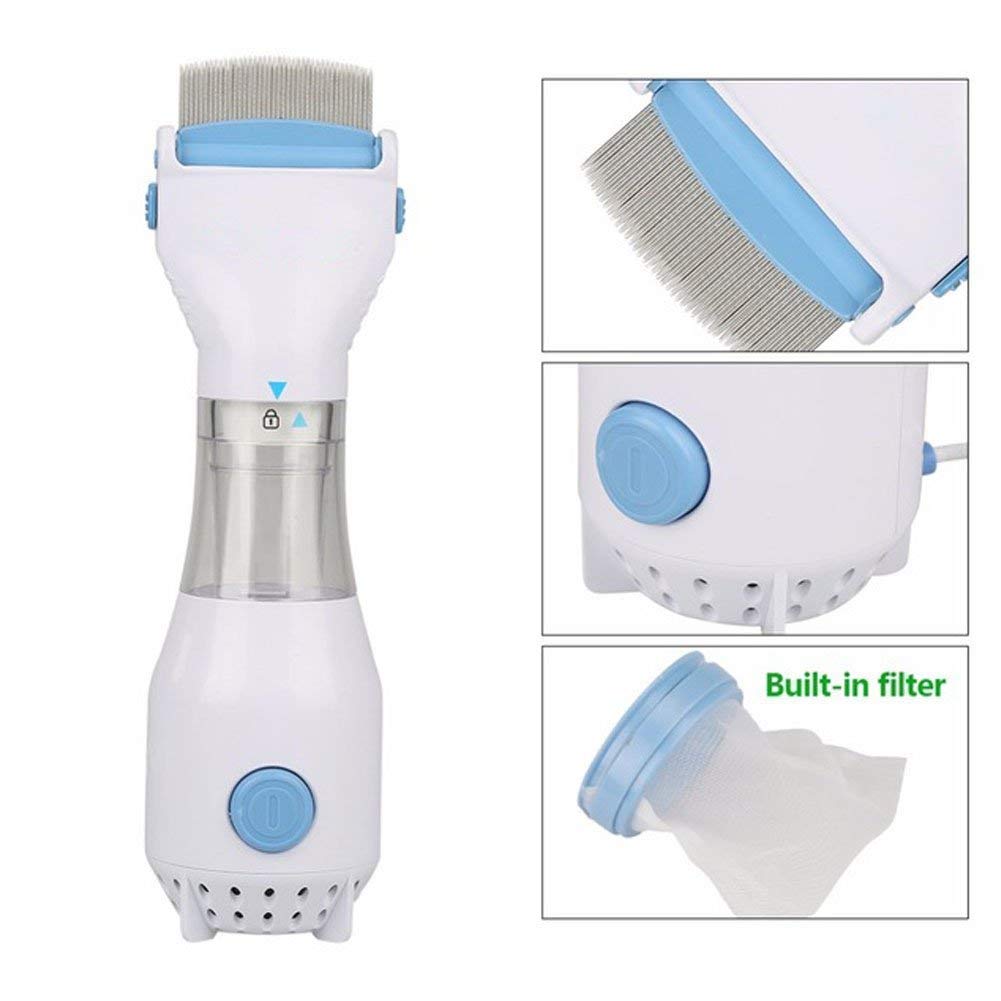 Electric Vacuum Comb for Lice Treatment, Outperforming Combs and Shampoos in Removing Lice and Eggs