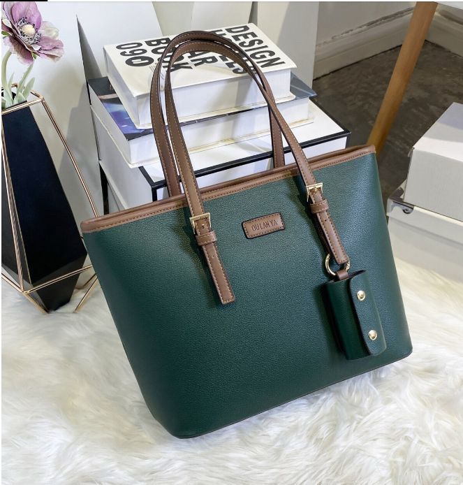 Elegance Duo Tote – Premium Synthetic Leather Bag with Mini Pouch