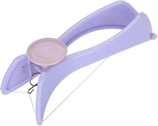 Facial Hair Threading Removal, Purple Facial Epilator Threading Hair Removal Epilator ABS Comfortable for Women