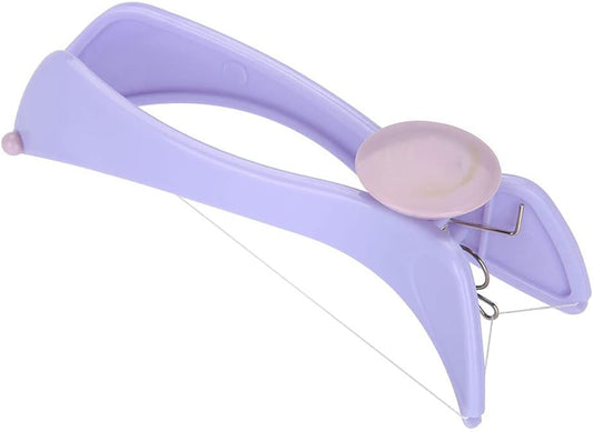 Facial Hair Threading Removal, Purple Facial Epilator Threading Hair Removal Epilator ABS Comfortable for Women