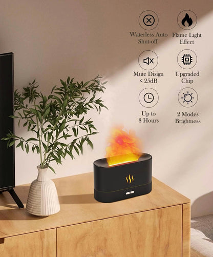 Flame Air Diffuser Humidifier,Upgraded Scent Diffuser for Essential Oils