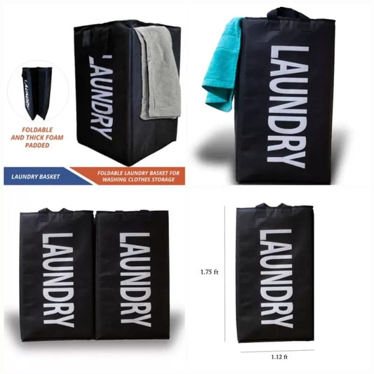 Foldable Laundry Bag - Laundry Basket Bag  - Storage Basket Bag Clothes Storage
