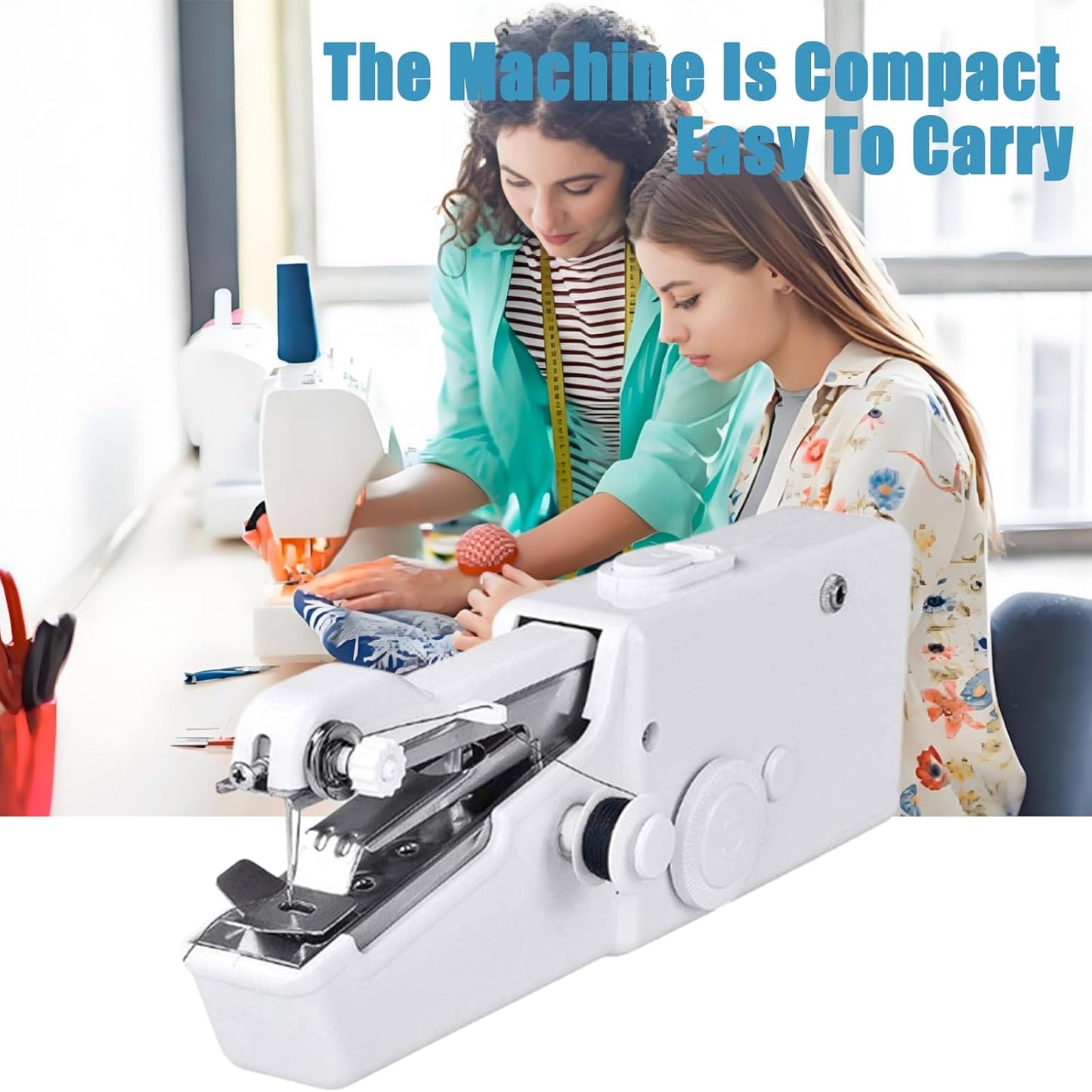 Handheld Sewing Machine, Portable Mini Hand Held Sewing Machine Cordless Electric Stitching Device, For Beginners, Professionals, Adults