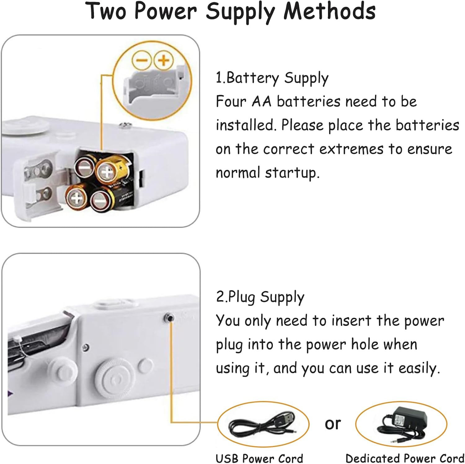 Handheld Sewing Machine, Portable Mini Hand Held Sewing Machine Cordless Electric Stitching Device, For Beginners, Professionals, Adults