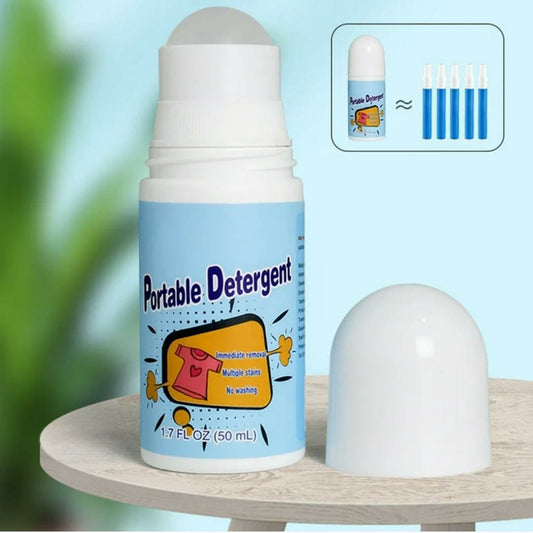 Instant Stain Remover Rolling Ball - Portable Detergent Wash Off Stains From Clothes