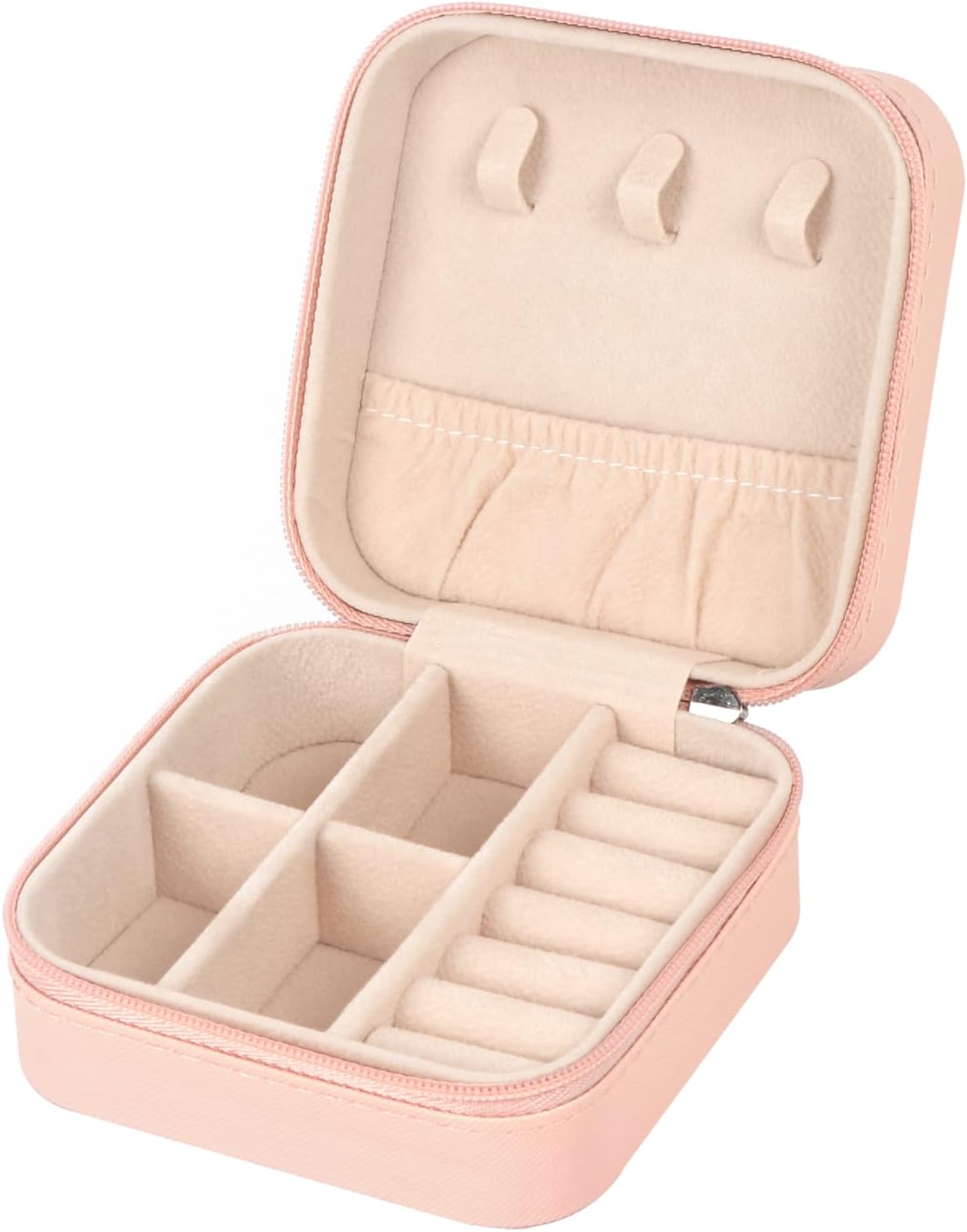 Jewelry Case - Small Jewelry Box - Jewelry Organizer - Storage Case Portable PU Leather - Mini Jewelry Travel Case for Girls Womens Earring, Necklace, Rings,Bracelets