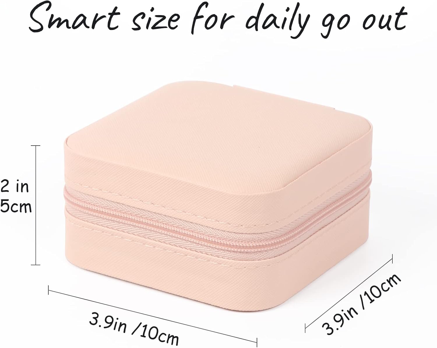 Jewelry Case - Small Jewelry Box - Jewelry Organizer - Storage Case Portable PU Leather - Mini Jewelry Travel Case for Girls Womens Earring, Necklace, Rings,Bracelets
