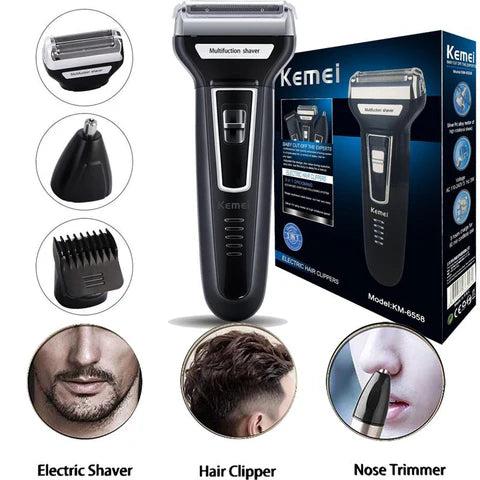 Kemei 3 in 1 Professional Hair Trimmer clipper Shaver