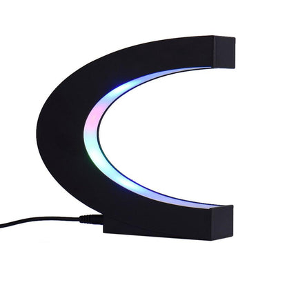 LED Night Light C Shaped Globe Atmosphere Lamp Magnetic Suspension Globe Home Decoration