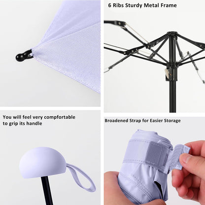 Light Weight 5 Fold 6 Panels Nano Super Mini Umbrella