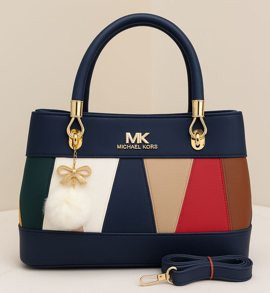 MK Chic Double Pocket Bag with Imported Keychain