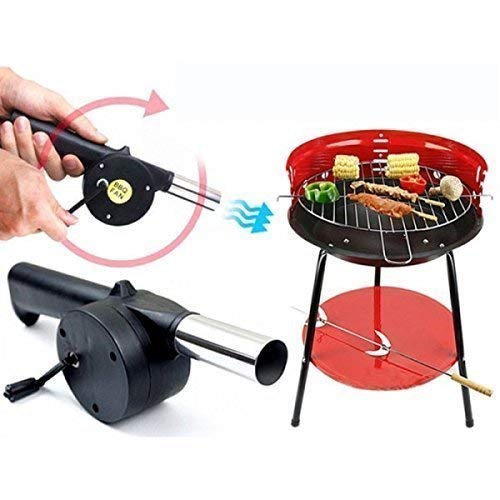 Manual Hand Crank BBQ Fan For Barbecue Grill
