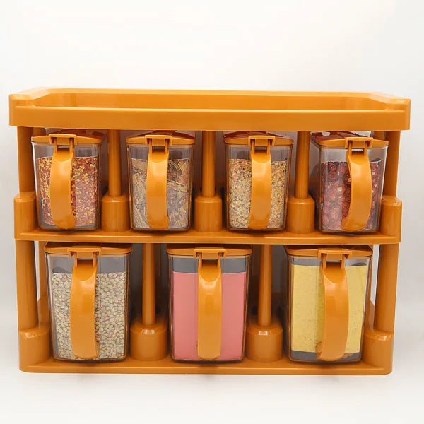 Master Chef Spice Rack 7 Jars Set - Spice Rack