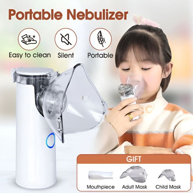 Mesh Portable Nebulizer Machine - Mask for Kids and Adults - Mini Inhaler Nebulizer