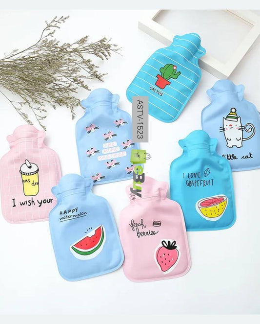 Mini Cute Hot Water Bottle Bag for Toddlers Shoulder Hand Warmer Heat Pack Warm Belly Instant Hot Pack Winter Water Heating Pad
