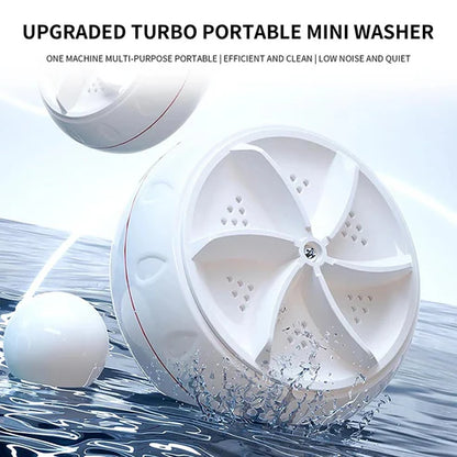 Mini Ultrasonic Turbine 2 in 1 USB Portable Washer