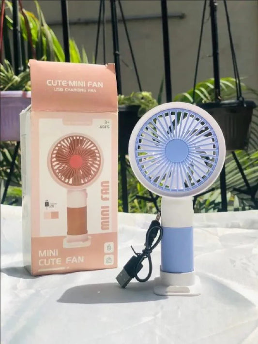 Mini Cute Fan With Mobile Holder