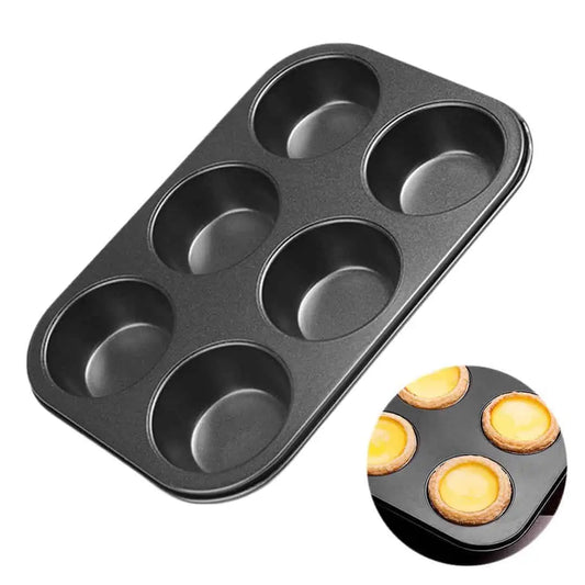 Muffin Cookie Cupcake 6 Hole Cup Baking Tray