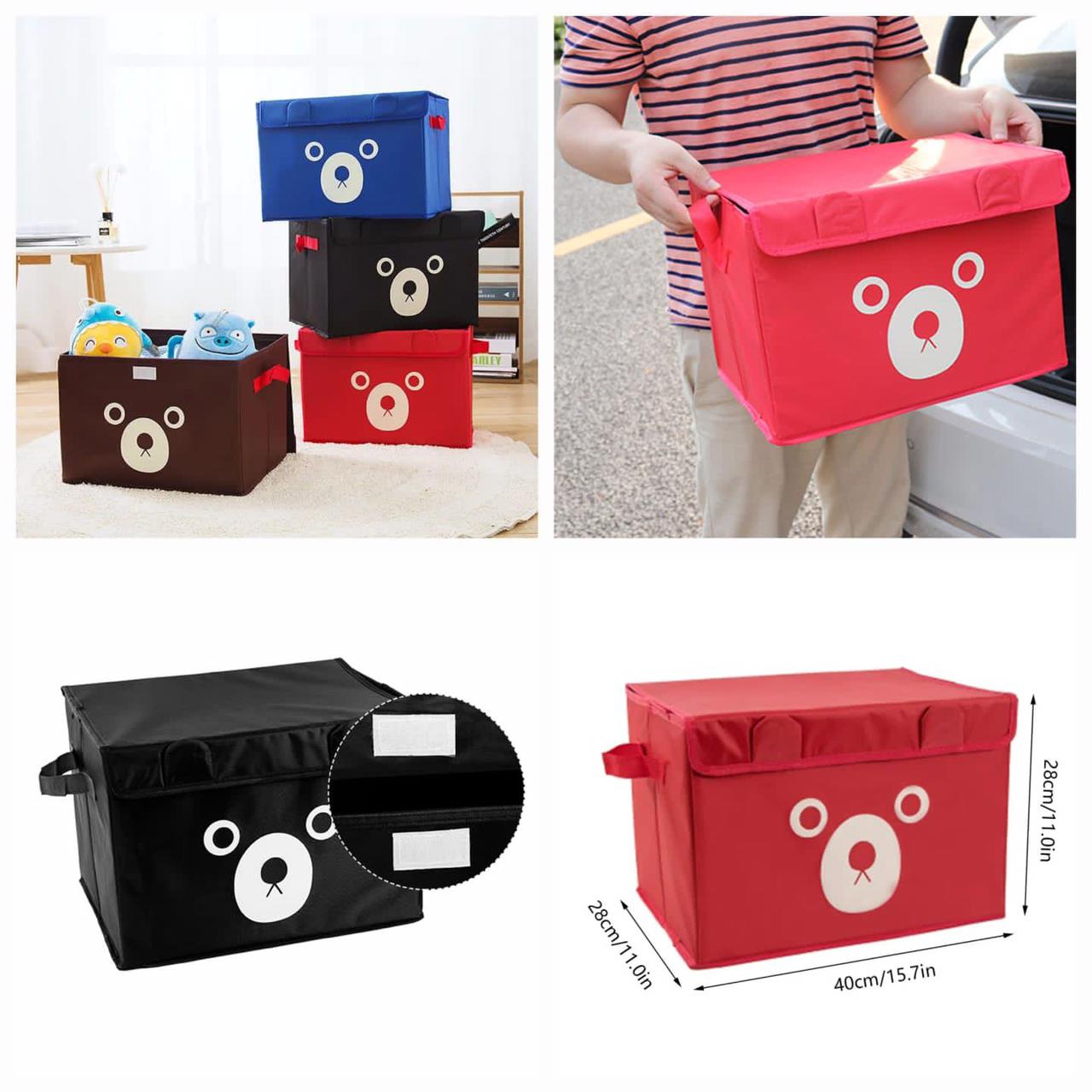 New Panda Print Storage Cube box basket for Kids - Toys Organizer - Storage Boxes - Cabinet Wardrobe - Storage Bags
