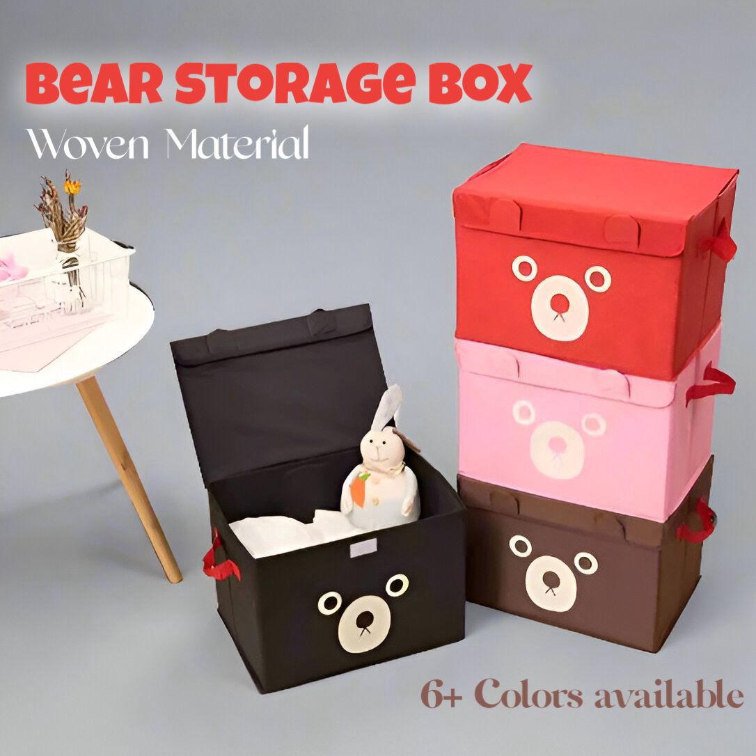 New Panda Print Storage Cube box basket for Kids - Toys Organizer - Storage Boxes - Cabinet Wardrobe - Storage Bags