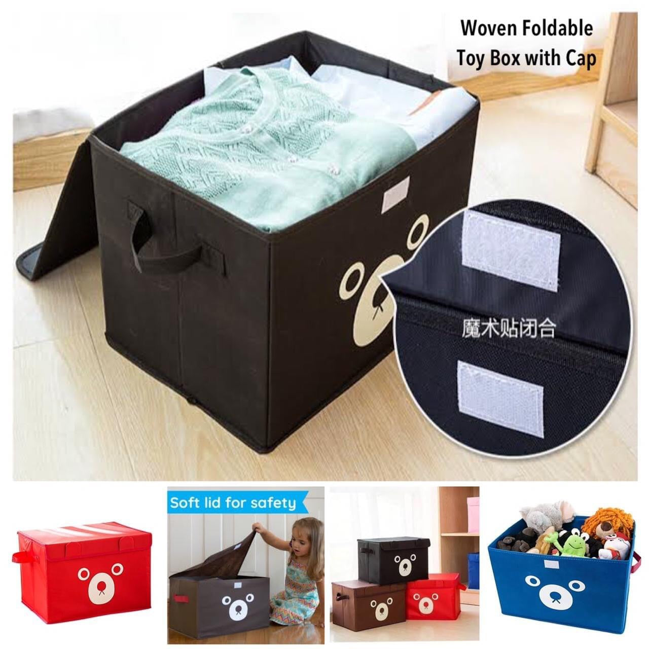 New Panda Print Storage Cube box basket for Kids - Toys Organizer - Storage Boxes - Cabinet Wardrobe - Storage Bags