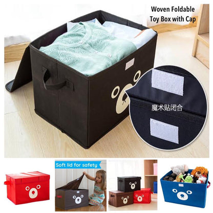 New Panda Print Storage Cube box basket for Kids - Toys Organizer - Storage Boxes - Cabinet Wardrobe - Storage Bags