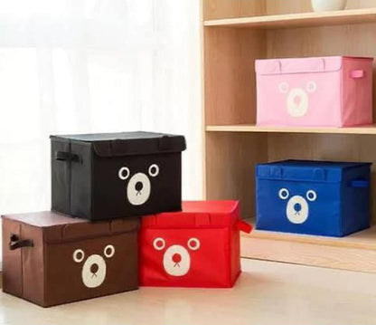 New Panda Print Storage Cube box basket for Kids - Toys Organizer - Storage Boxes - Cabinet Wardrobe - Storage Bags