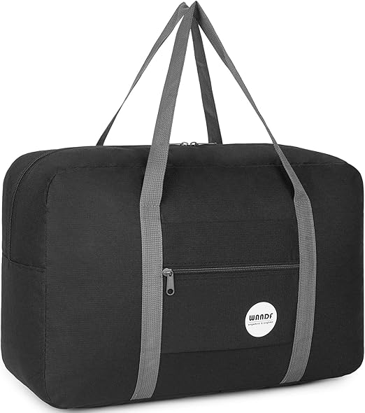 Personal Item Bag - Travel Duffel Bag Underseat Foldable Carry-on Luggage 