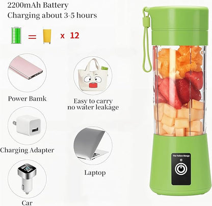 6-blade Portable Blender for Smoothie, Milkshake, Juice