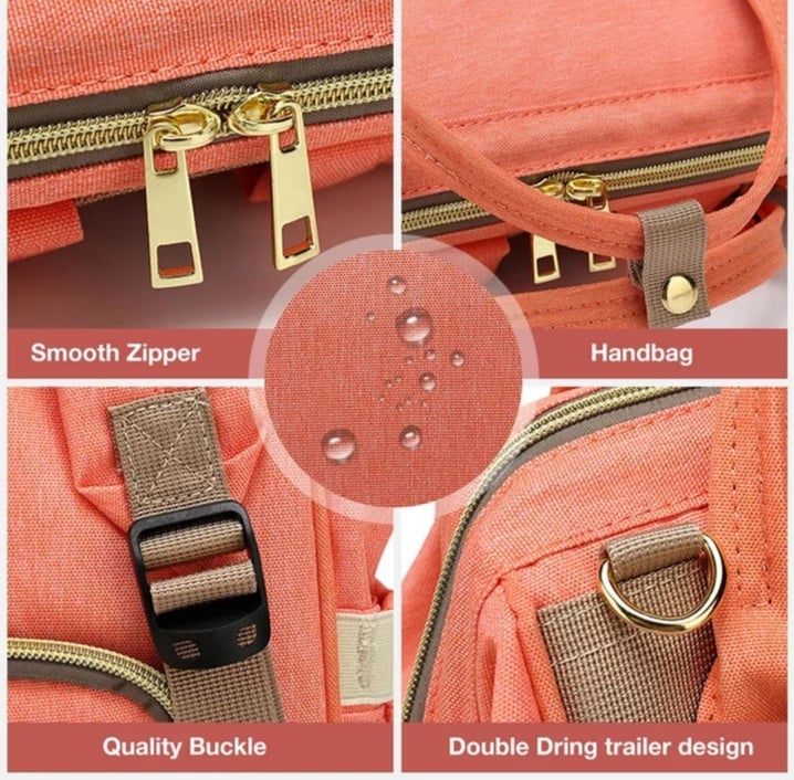 Portable Diaper Backpack Bag