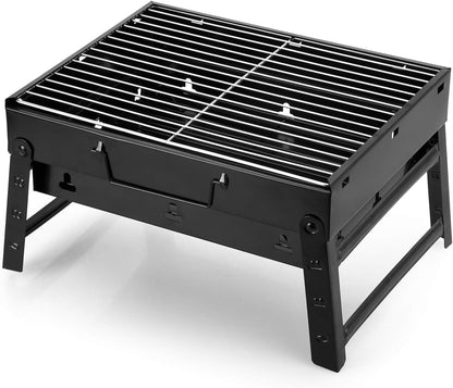 Portable & Foldable BBQ Grill With Tray