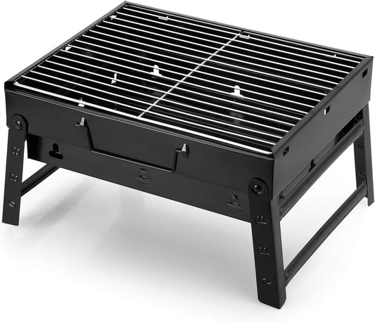Portable & Foldable BBQ Grill With Tray